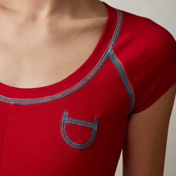 NWT Urban Outfitters BDG Annabelle Red Tee Shirt Mini Dress - Picture 4 of 6